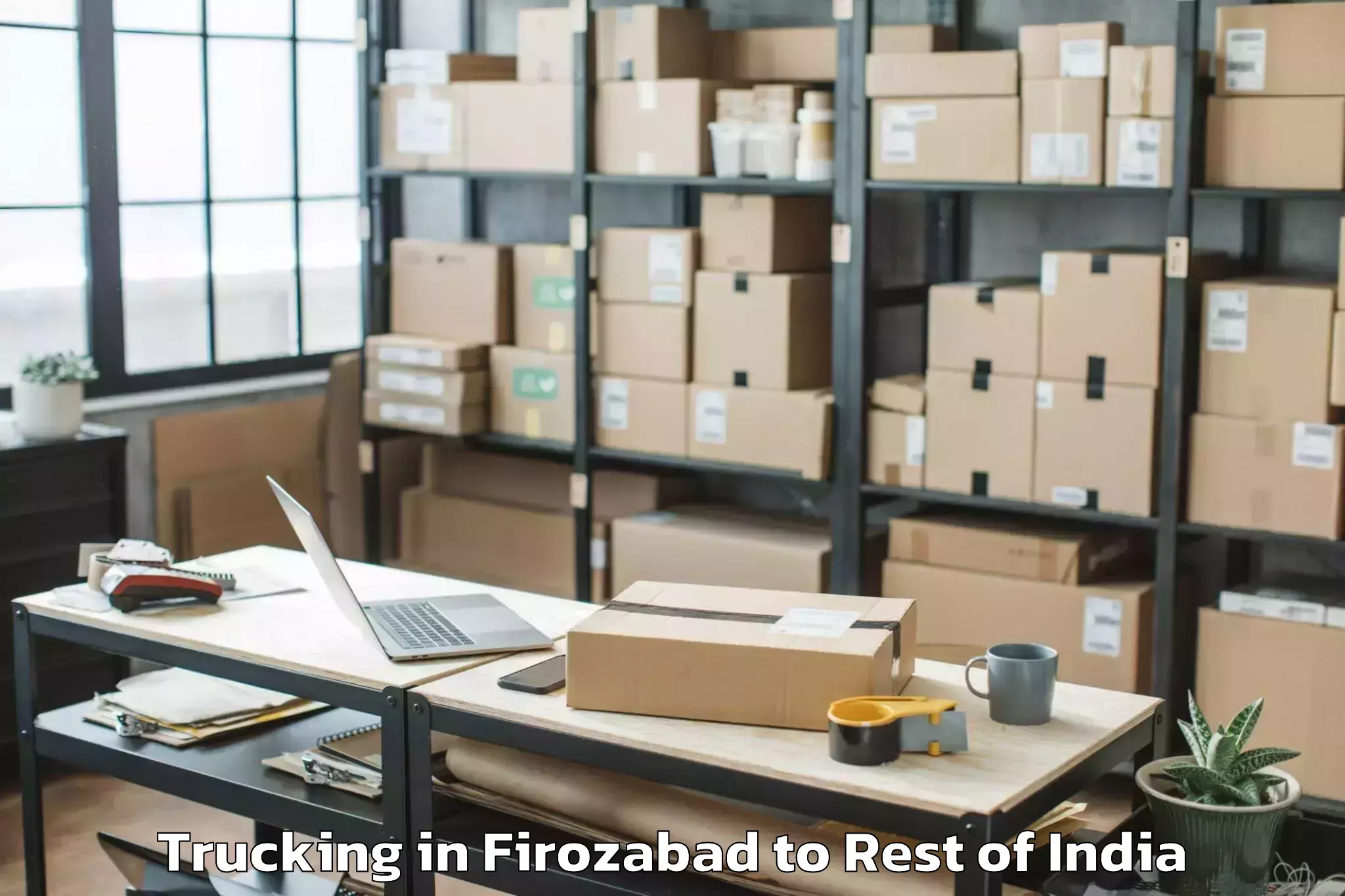 Easy Firozabad to Sopore Trucking Booking